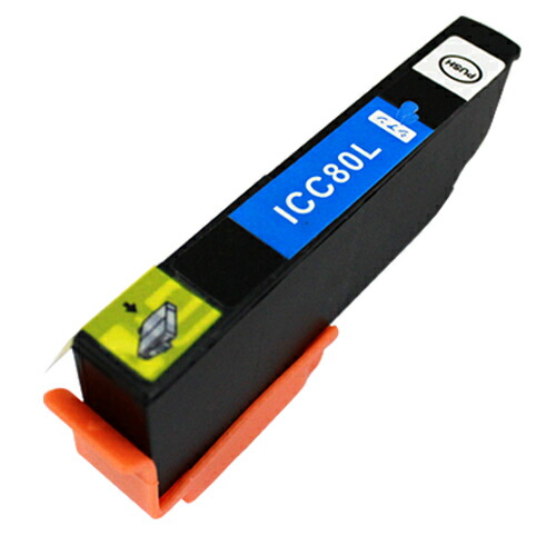 リサイクル互換性インク ICC80L対応 IC80シリーズ エコパック シアン: