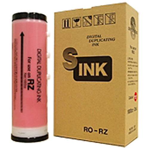 軽印刷機対応インク RO-RZ 汎用品 ブライトレッド 4本セット: