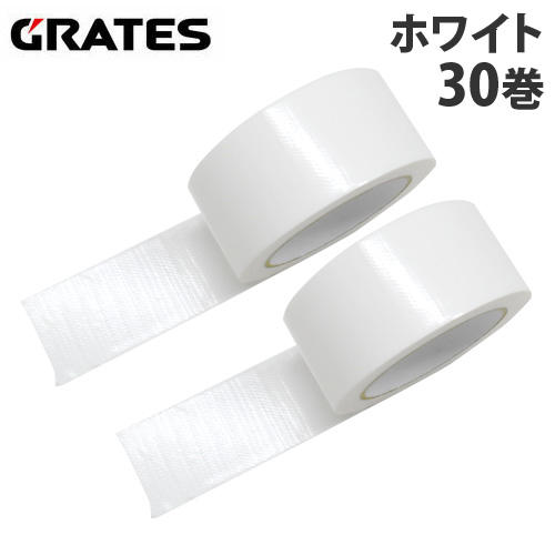 GRATES 養生テープ 50mm×25m ホワイト 30巻: