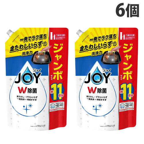 P＆G 除菌ジョイ コンパクト 詰替用 ジャンボサイズ 1425ml×6個: