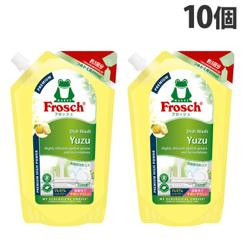 旭化成ホームプロダクツ フロッシュ プレミアム 食器用洗剤 ユズの香り 詰替用 800ml×10個: