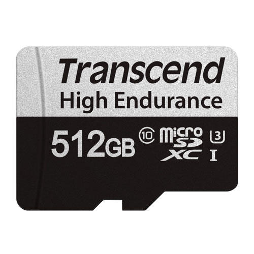 トランセンド microSDXCカード 512GB Class10 UHS-I U3 変換アダプター付 TS512GUSD350V: