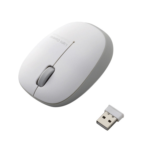 エレコム 無線マウス ワイヤレス BlueLEDマウス 2.4GHz ふわっと軽い 小型軽量 50g 3ボタン シルバー M-BL20DBSV:
