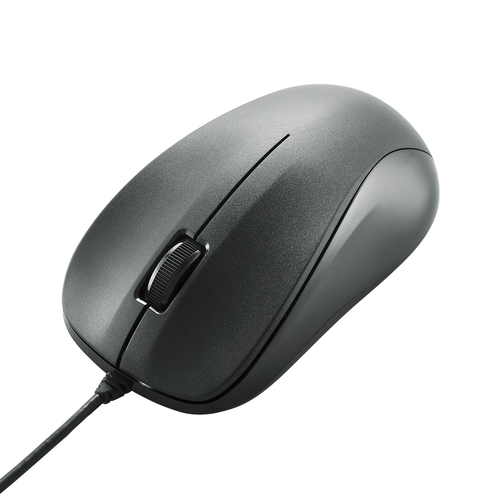 エレコム 有線マウス USB光学式マウス Mサイズ 3ボタン RoHS指令準拠 ブラック M-K6URBK/RS: