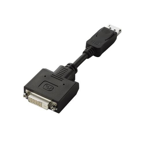 エレコム DisplayPort-DVI変換アダプタ ブラック AD-DPDBK: