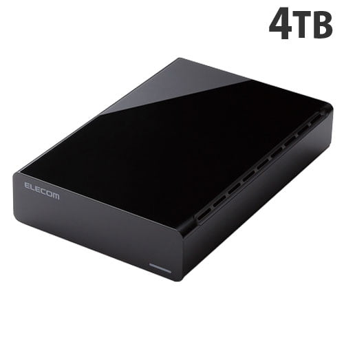 エレコム HDD USB3.0対応 外付けハードディスクドライブ 4TB ブラック ELD-CED040UBK
