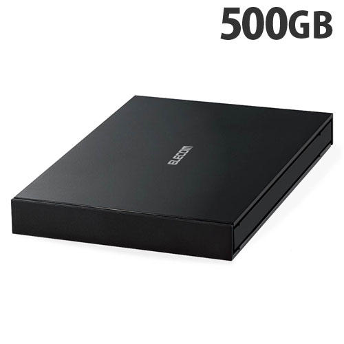 エレコム 外付けポータブルSSD 500GB ブラック ESD-EJ0500GBKR: