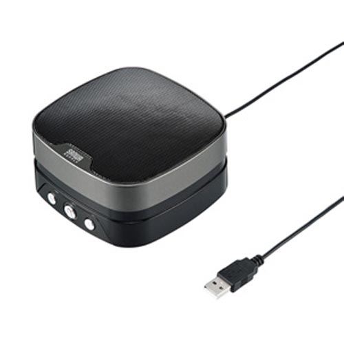 サンワサプライ 会議システム WEB会議小型スピーカーフォン ブラック MM-MC28: