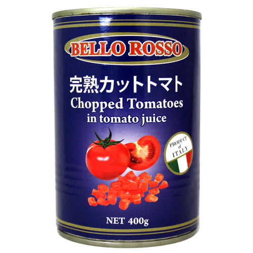 【ワケあり品】【アウトレット】【賞味期限:25.08.31】CHOPPED TOMATOES カットトマト缶 400g 24缶: