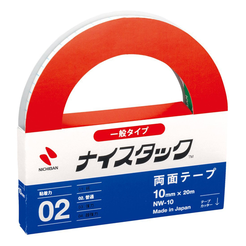 ニチバン 紙両面テープ ナイスタック 10mm×20m NW-10: