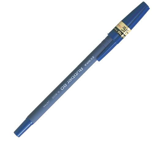 ゼブラ ラバー80 油性ボールペン 0.7mm 青 R-8000-BL: