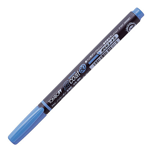 トンボ鉛筆 蛍光ペン 蛍コート80 青 WA-SC89: