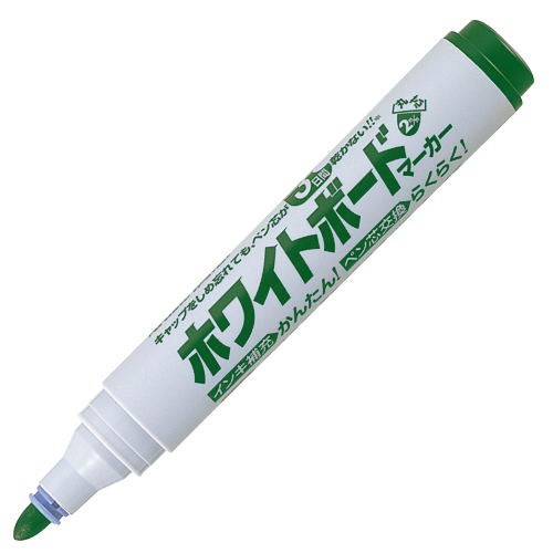 シヤチハタ 潤芯 ホワイトボードマーカー 丸芯 中字 緑 K-527ﾐﾄﾞﾘ:
