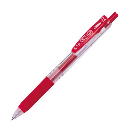ゼブラ ジェルボールペン サラサクリップ 0.5mm 赤 JJ15-R: