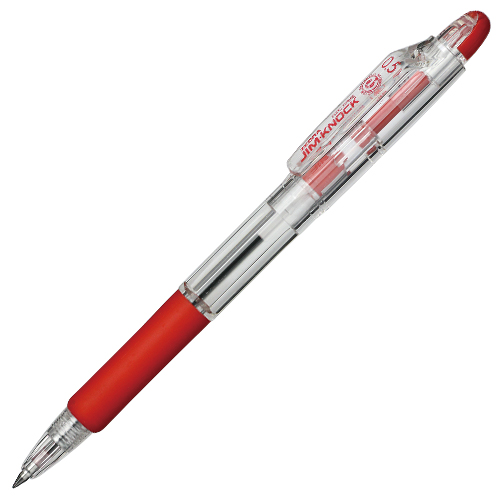 ゼブラ 油性ボールペン ジムノック 0.5mm 赤 KRBS-100-R: