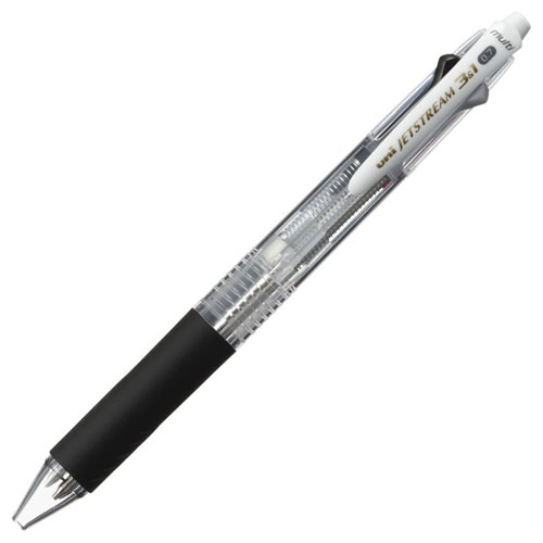 三菱鉛筆 ジェットストリーム3&1 多機能ペン 透明 MSXE460007.T: