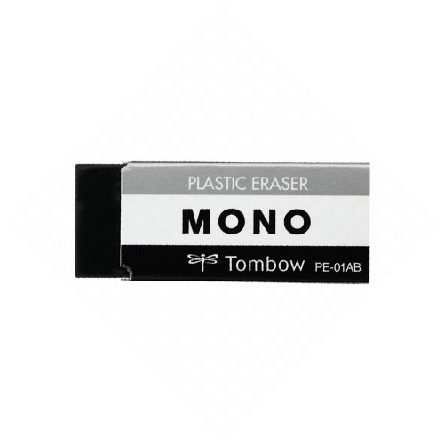 トンボ鉛筆 消しゴム MONO 大 ブラック 5個 PE-04AB: