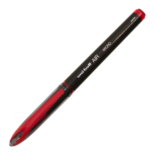 三菱鉛筆 ゲルインクボールペン ユニボールエア ボールペン 0.5mm 赤 UBA20105.15: