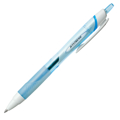 三菱鉛筆 油性ボールペン ジェットストリーム 0.7mm 水色軸 黒 SXN15007.8: