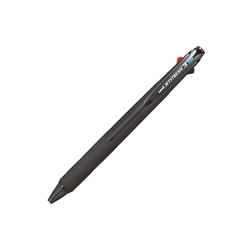 三菱鉛筆 3色 ジェットストリーム 0.5mm 透明ブラック SXE340005T.24: