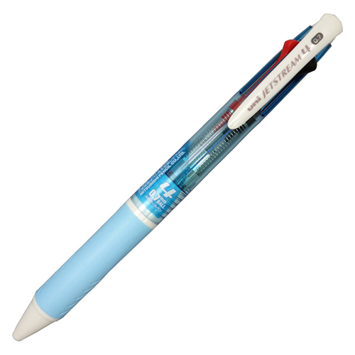 三菱鉛筆 4色 ジェットストリーム 0.7mm 水色 SXE450007.8: