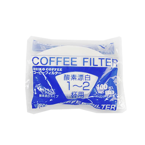 セイコー珈琲 コーヒーフィルター 1～2杯用 白 F01: