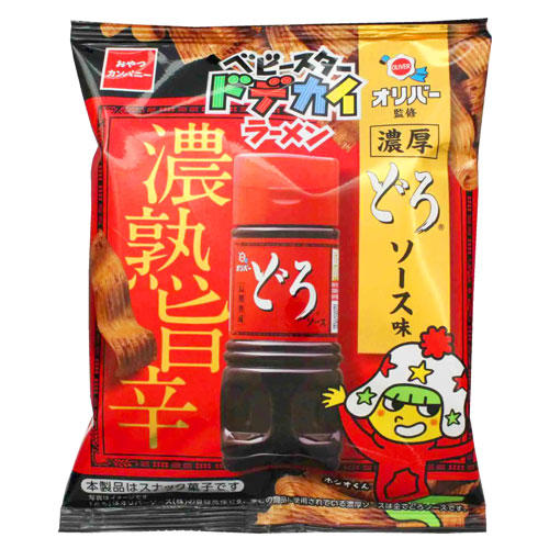 【賞味期限:25.02.28】おやつカンパニー ベビースター ドデカイラーメン オリバー濃厚どろソース 60g: