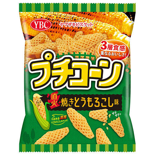 【賞味期限:25.06.30】ヤマザキビスケット プチコーン 直火焼きとうもろこし味 50g: