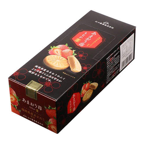 【賞味期限間近】【賞味期限:25.11.18】江口製菓 あまおう苺もなか 6個入: