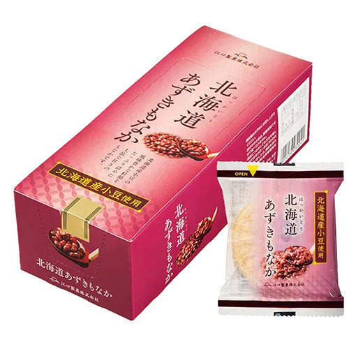 【賞味期限間近】【賞味期限:25.11.27以降】江口製菓 北海道あずきもなか 6個入: