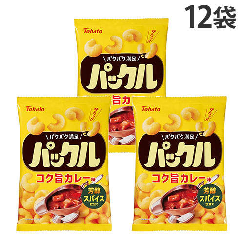 【賞味期限:26.01.30】東ハト パックル コク旨カレー味 57g 12袋: