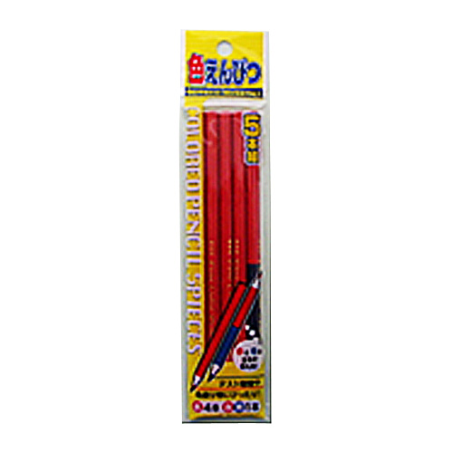 色鉛筆 5本組 0992: 100円ショップ／100円均一－オフィス・現場用品の通販キラット【KILAT】
