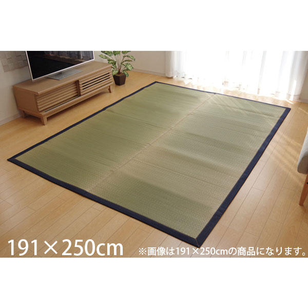 イケヒコ 純国産 い草ラグカーペット F-MUKU 約191×250cm デニム: