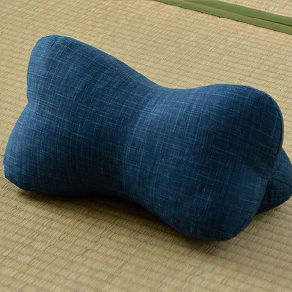 【ポイント10倍】イケヒコ ほね枕 32×15cm ネイビー: