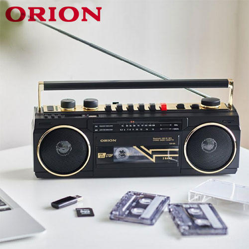 ORION ステレオラジオカセット Bluetooth機能搭載 ブラック SCR-B3 BK: