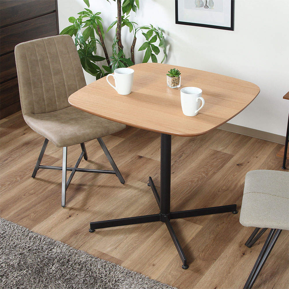 不二貿易 カフェテーブル レグナ 幅75cm ナチュラル 正方形 98933: