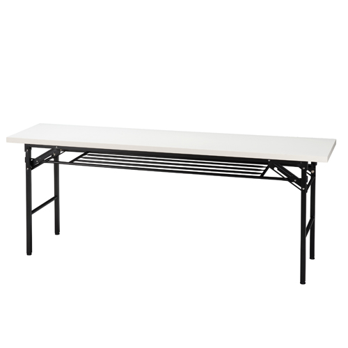 タック販売 折畳式会議用テーブル 1800×450 ホワイト KM1845TW (個人宅＋3300円):