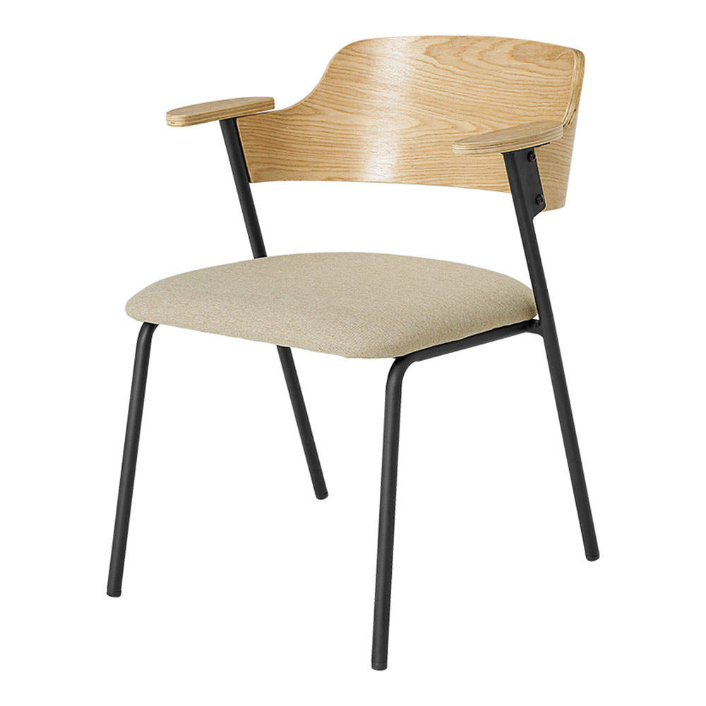 萩原 ダイニングチェア Mix ナチュラル/ベージュ LC-4835NA-BE: