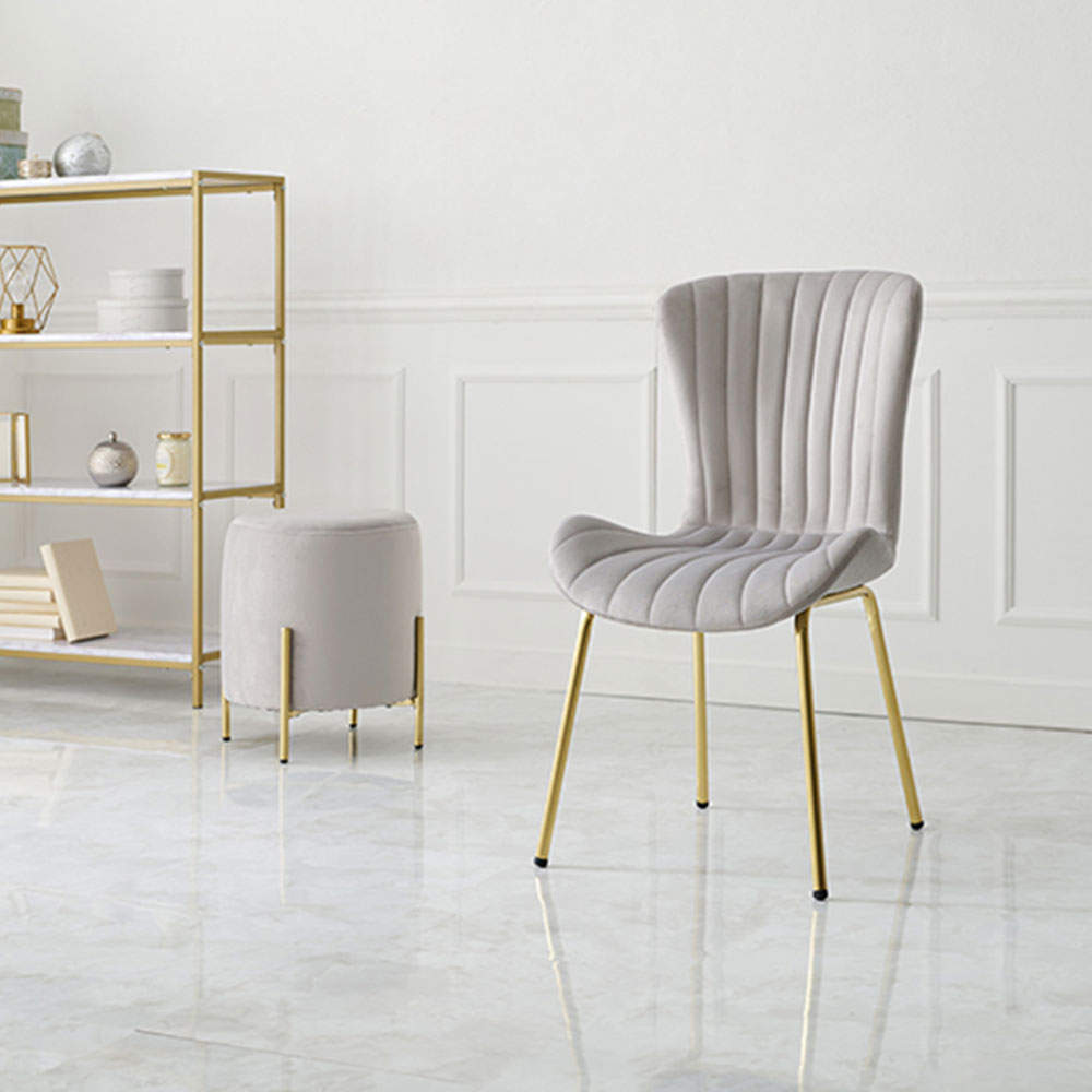 萩原 チェア ライトグレー LC-4763LGY: