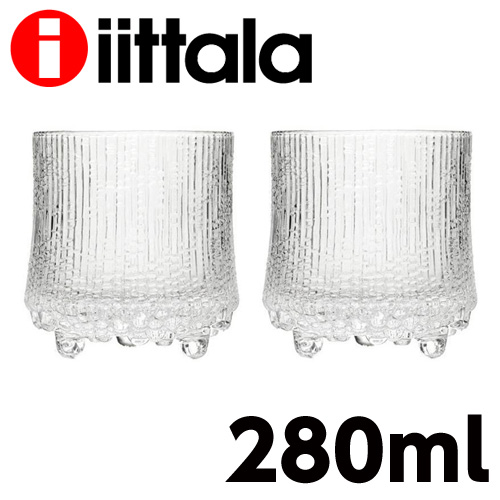 iittala イッタラ Ultima Thule ウルティマツーレ オールドファッション L 280ml グラス クリア 2個セット: