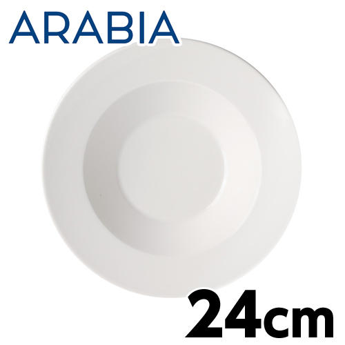ARABIA アラビア Koko ココ ディーププレート 24cm ホワイト: