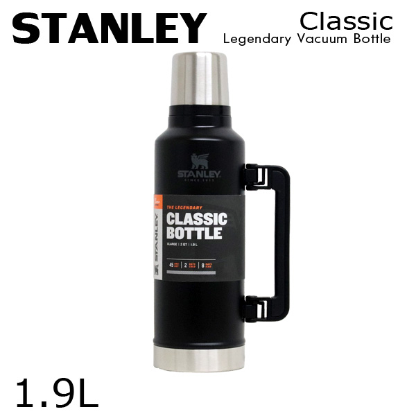 STANLEY スタンレー Classic Legendary Vacuum Bottle クラシック 真空ボトル マットブラック 1.9L 2.0QT: