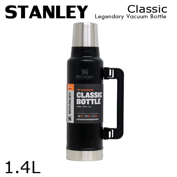 STANLEY スタンレー Classic Legendary Vacuum Bottle クラシック 真空ボトル マットブラック 1.4L 1.5QT: