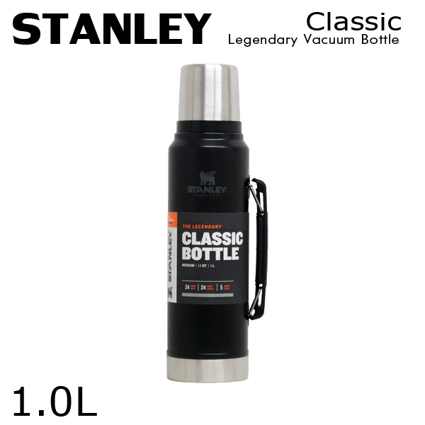 STANLEY スタンレー Classic Legendary Vacuum Bottle クラシック 真空ボトル マットブラック 1.0L 1.1QT:
