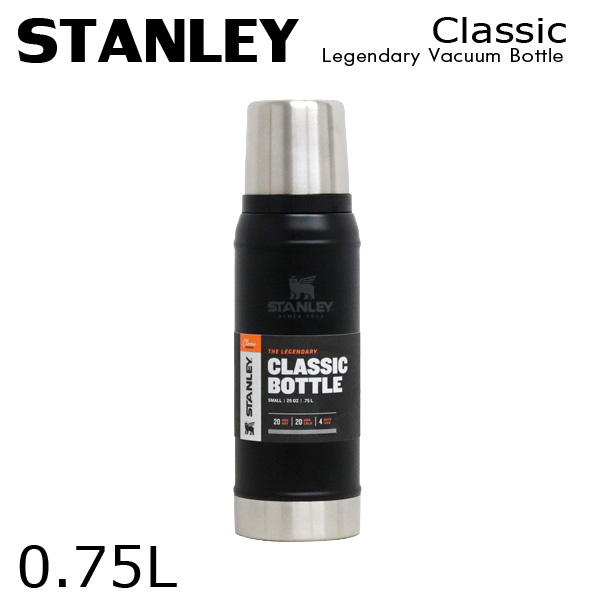 STANLEY スタンレー Classic Legendary Vacuum Bottle クラシック 真空ボトル マットブラック 0.75L 25oz: