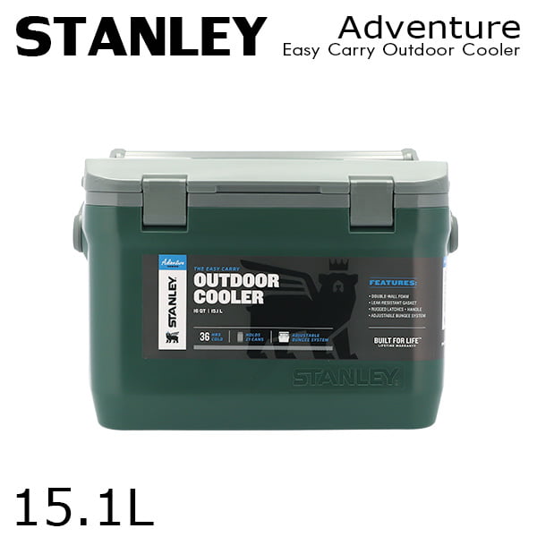 STANLEY スタンレー Adventure Easy Carry Outdoor Cooler アドベンチャー クーラーボックス グリーン 15.1L 16QT: