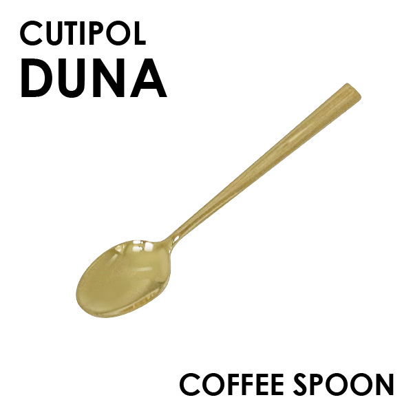 Cutipol クチポール DUNA Mirror Gold デュナ ミラー ゴールド Tea spoon/Coffee spoon ティースプーン/コーヒースプーン: