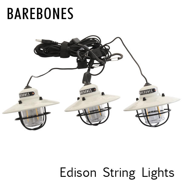 Barebones Living ベアボーンズ リビング Edison String Lights エジソンストリングライト LED Vintage White ヴィンテージホワイト