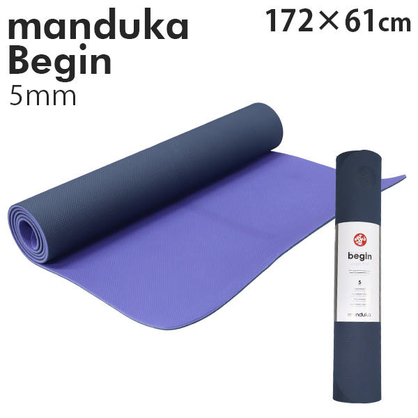 Manduka マンドゥカ Begin Yogamat ビギン ヨガマット Navy ネイビー 5mm: