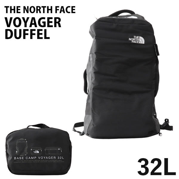 THE NORTH FACE バックパック BASE CAMP VOYAGER DUFFEL ベースキャンプ ボイジャー ダッフル 32L ブラック×ホワイト ライト: